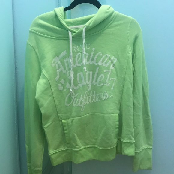 american eagle green hoodie